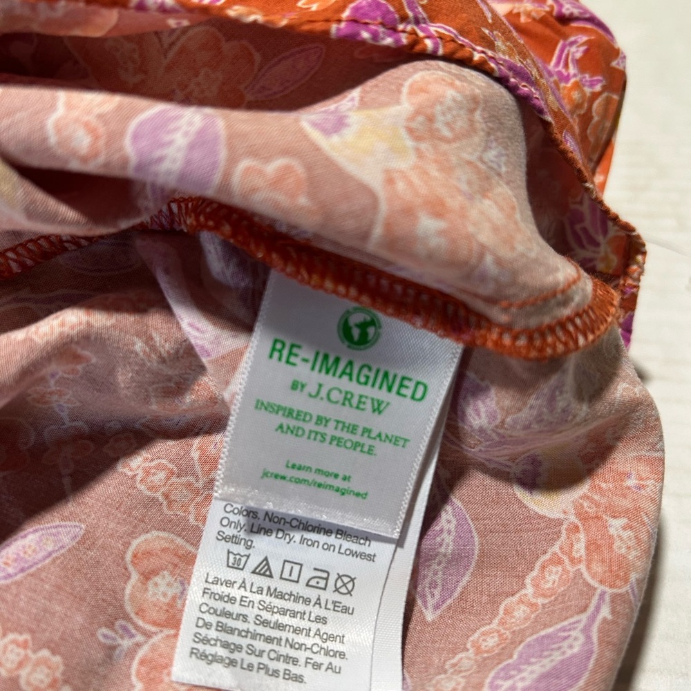 J. Crew Orange Floral Maxi Dress - Picture 11 of 12
